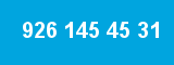 926 145 45 31 926 145 45 31